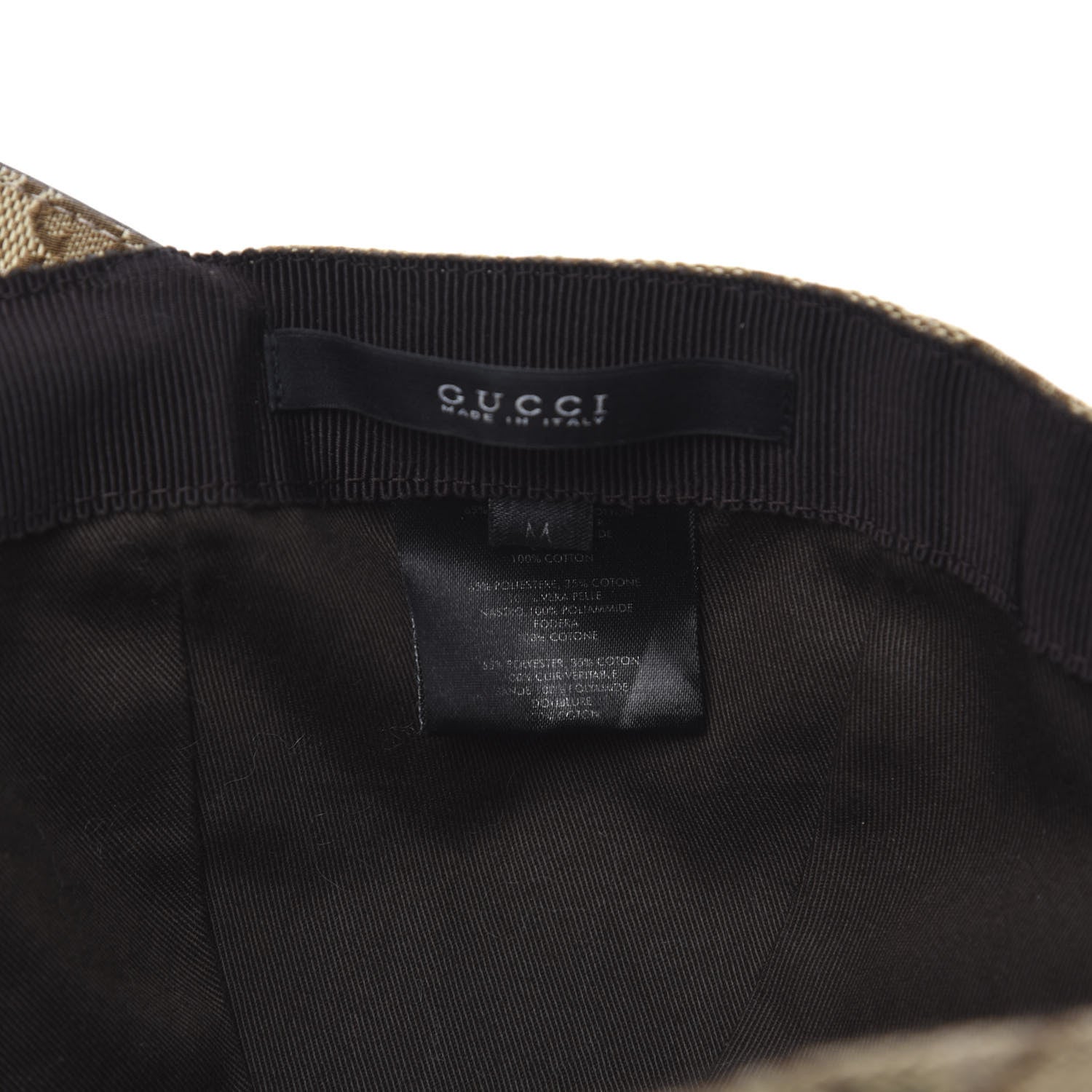 Gucci Monogram Web Baseball Hat M Beige Cocoa 6 of 6