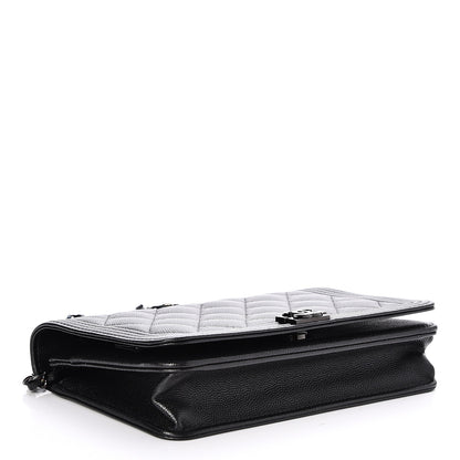 Chanel Caviar Quilted Boy Wallet On Chain WOC So Black 4 of 9