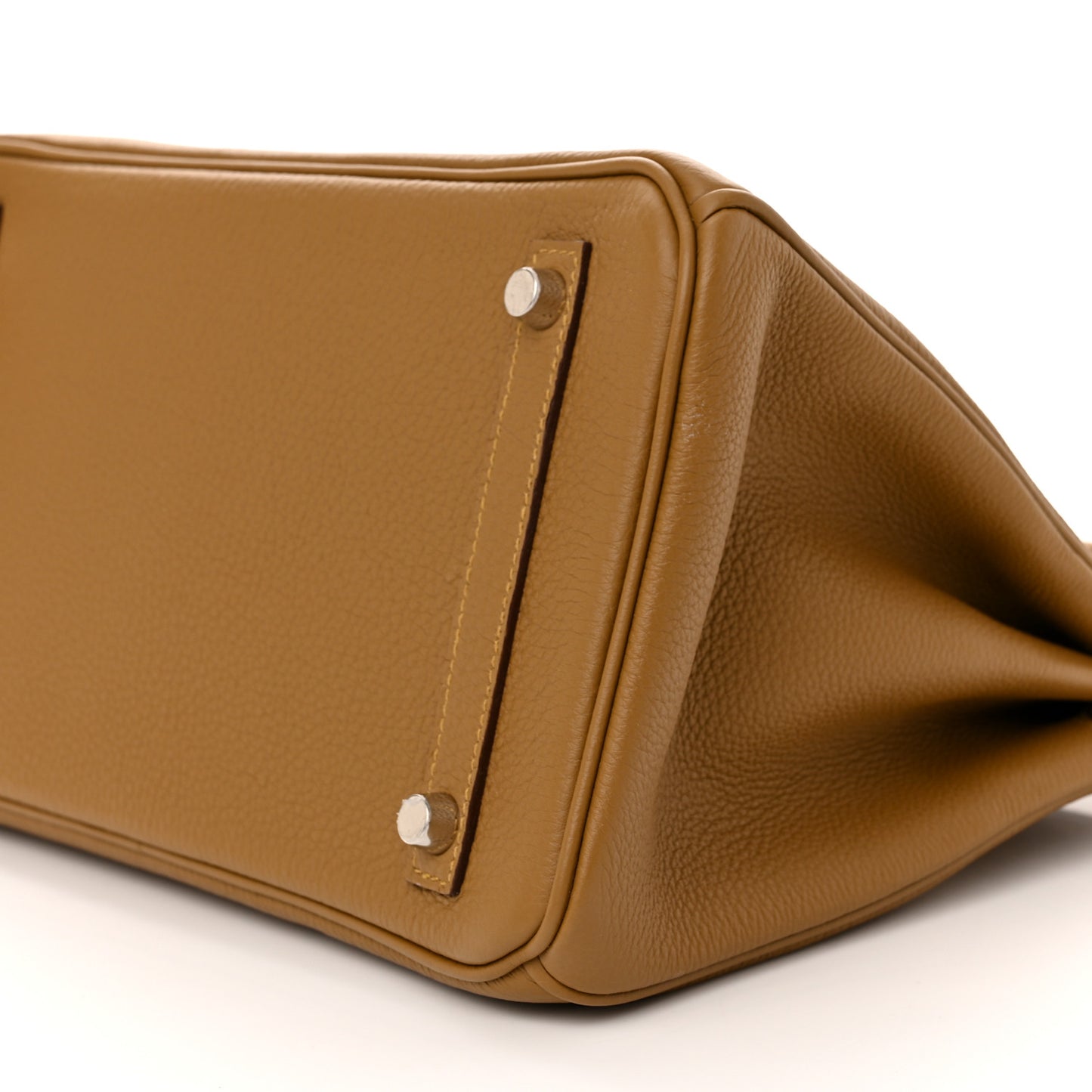 Togo Verso Birkin 30 Bronze Dore Bleu Brume