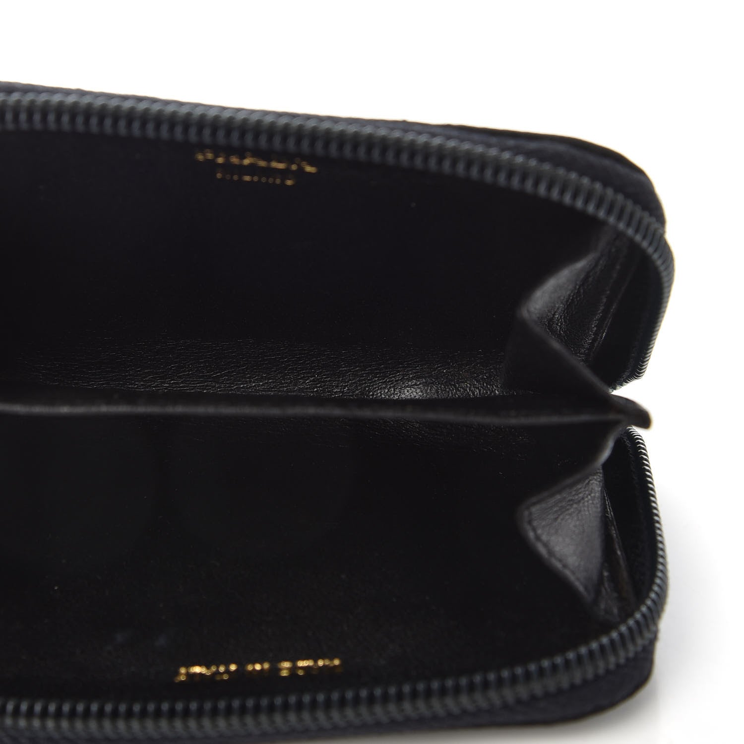 Prada Tessuto Nylon Quilted Compact Zip Around Wallet Black 5 of 7