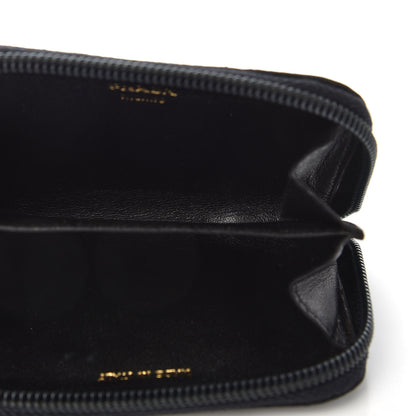 Prada Tessuto Nylon Quilted Compact Zip Around Wallet Black 5 of 7