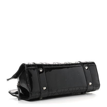 Christian Dior Patent Cannage Stitched Small Lady East West Lady Dior Black 3 of 6