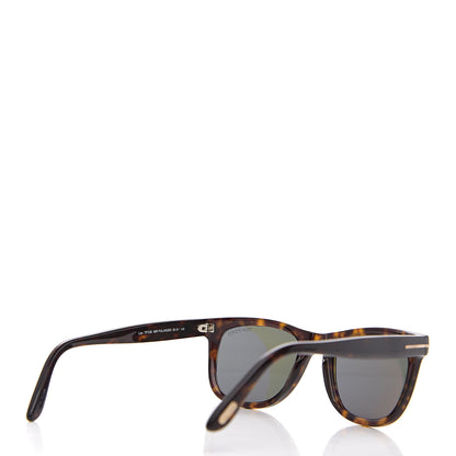 Tom Ford Polarized Leo Square Sunglasses TF336 Havana 4 of 8