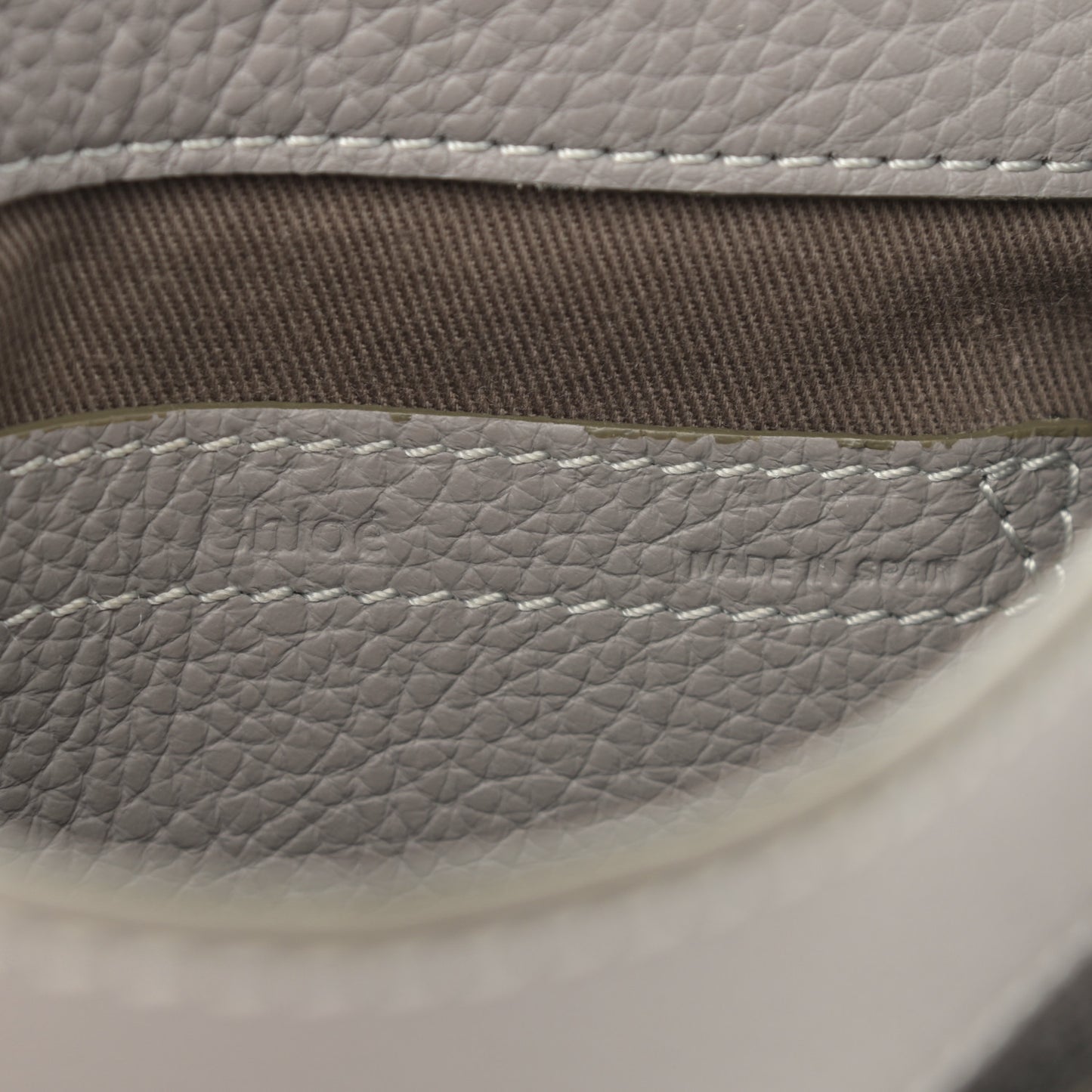Calfskin Mini Marcie Round Crossbody Bag Cashmere Grey