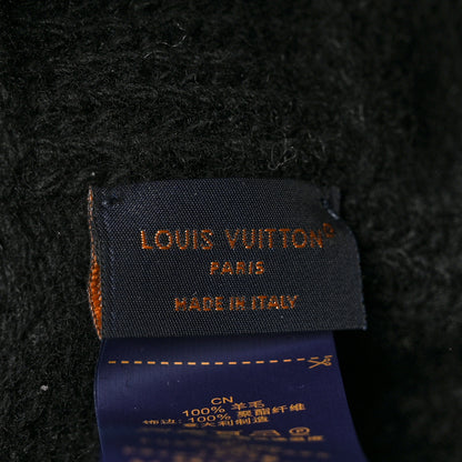Louis Vuitton Wool Damier Pearls Beanie Hat Black 5 of 5