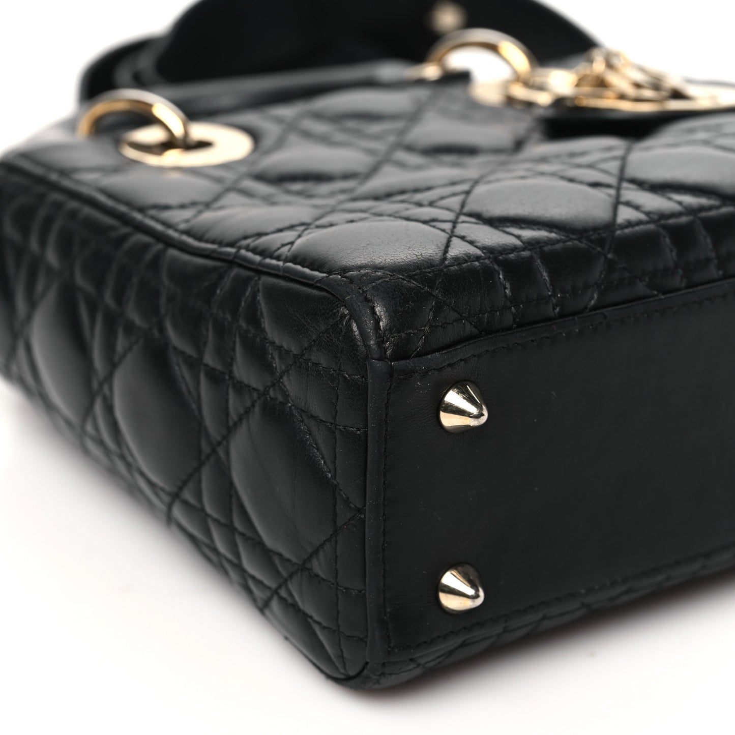 Lambskin Cannage Small My ABCDior Lady Dior Black