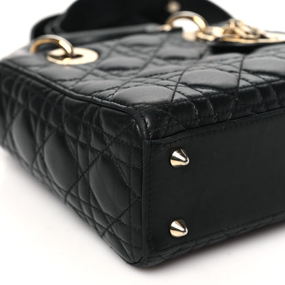 Christian Dior Lambskin Cannage Small My ABCDior Lady Dior Black 9 of 13