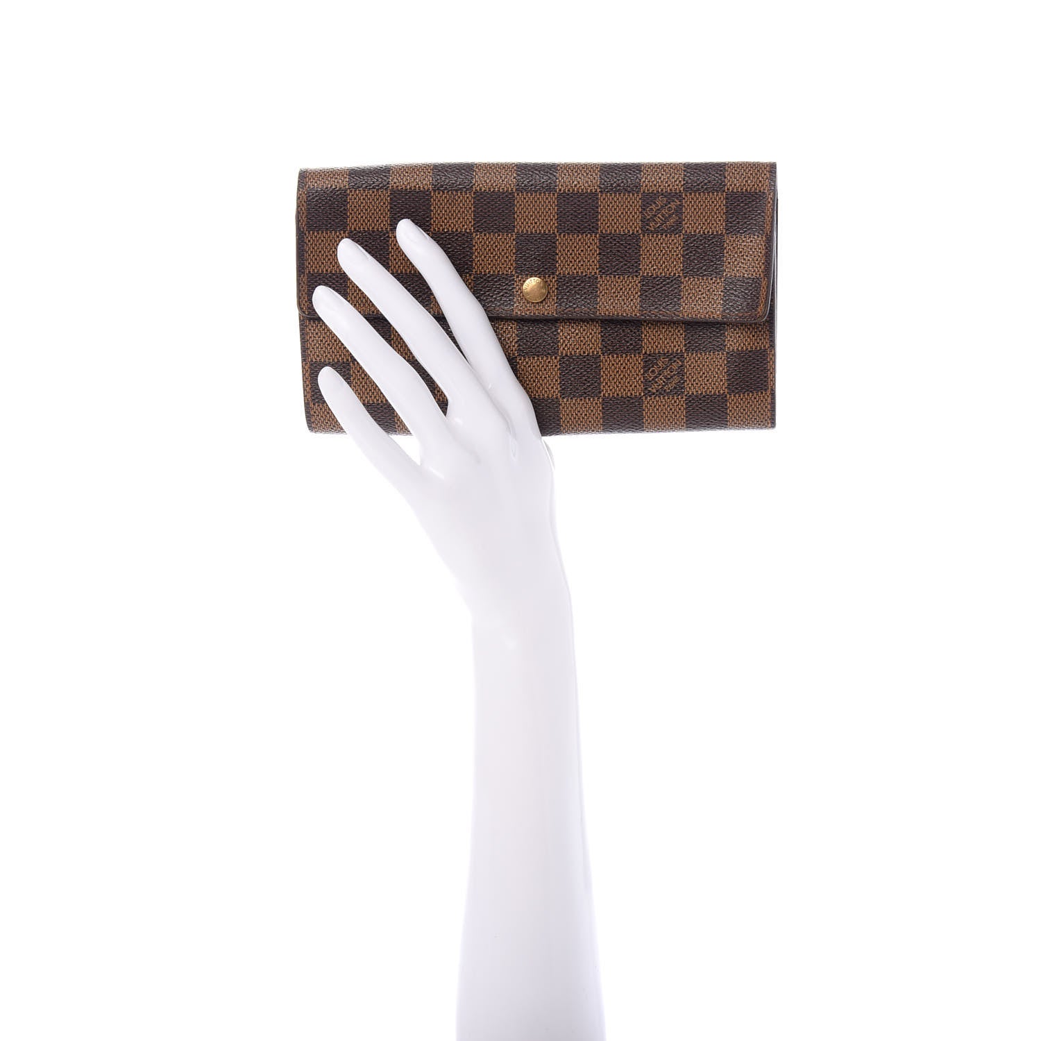 Louis Vuitton Damier Ebene Porte-Monnaie Wallet 2 of 6