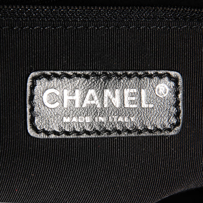 Chanel Grosgrain Stripy Mademoiselle Flap Bag Black White 6 of 7