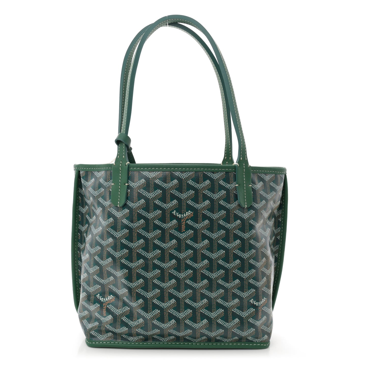 Goyardine Reversible Mini Anjou Green