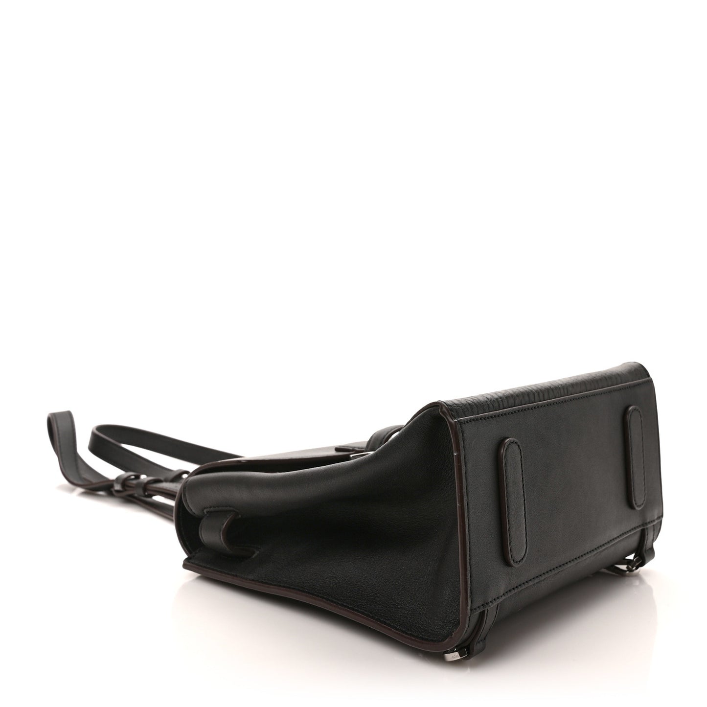 Calfskin Ottoman Essential Visetos Small Backpack Black