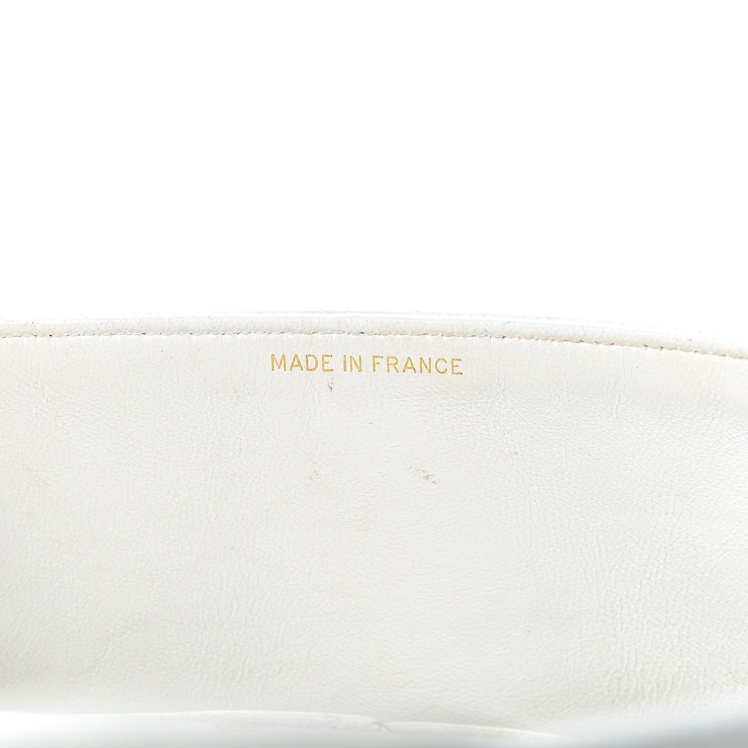 Chanel Caviar Quilted Medium Double Flap White 6 of 19