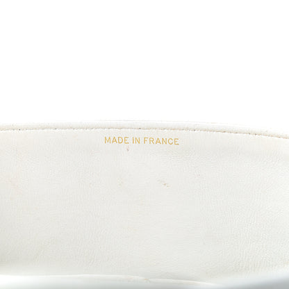 Chanel Caviar Quilted Medium Double Flap White 6 of 19
