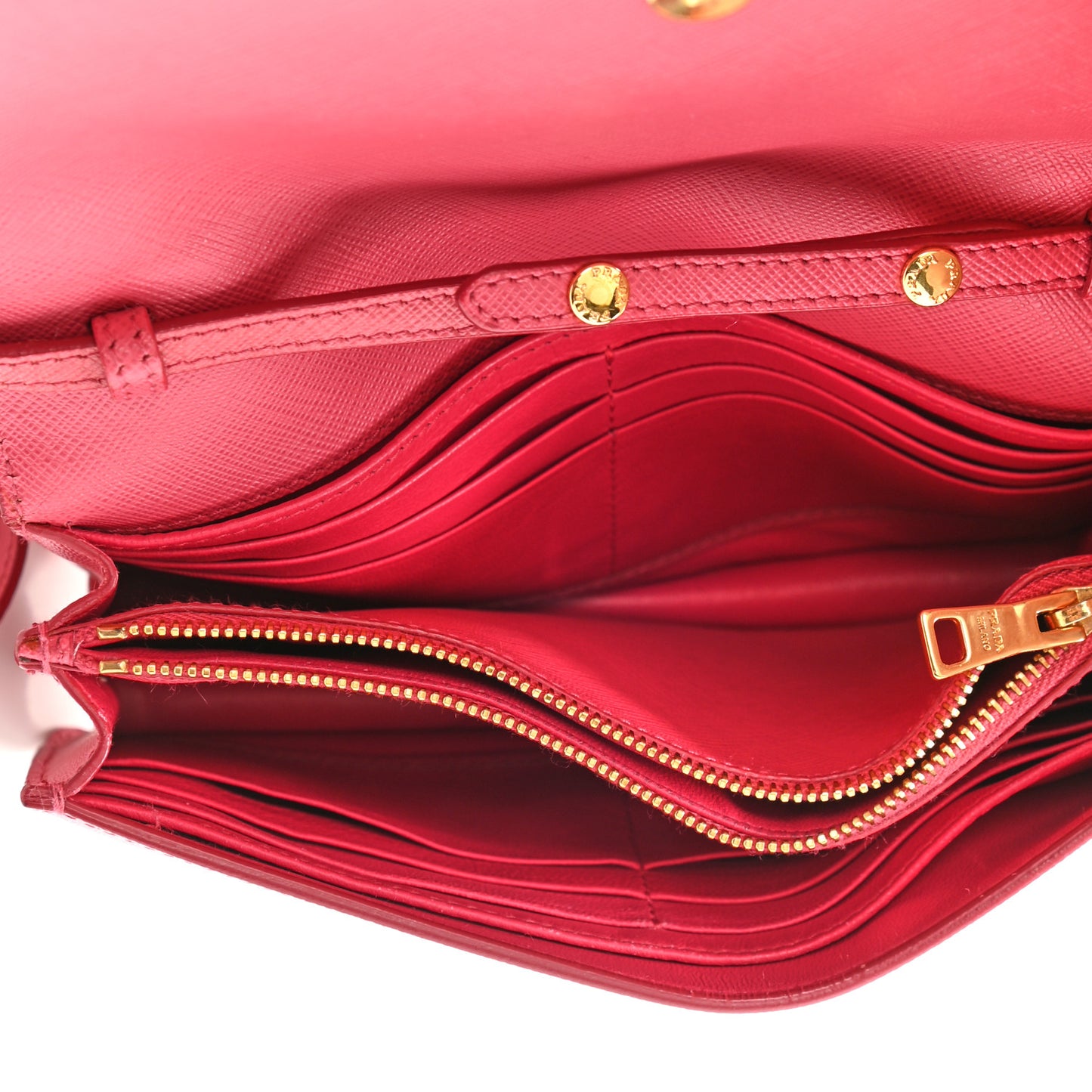 Saffiano Lux Bow Crossbody Bag Peonia Geranio