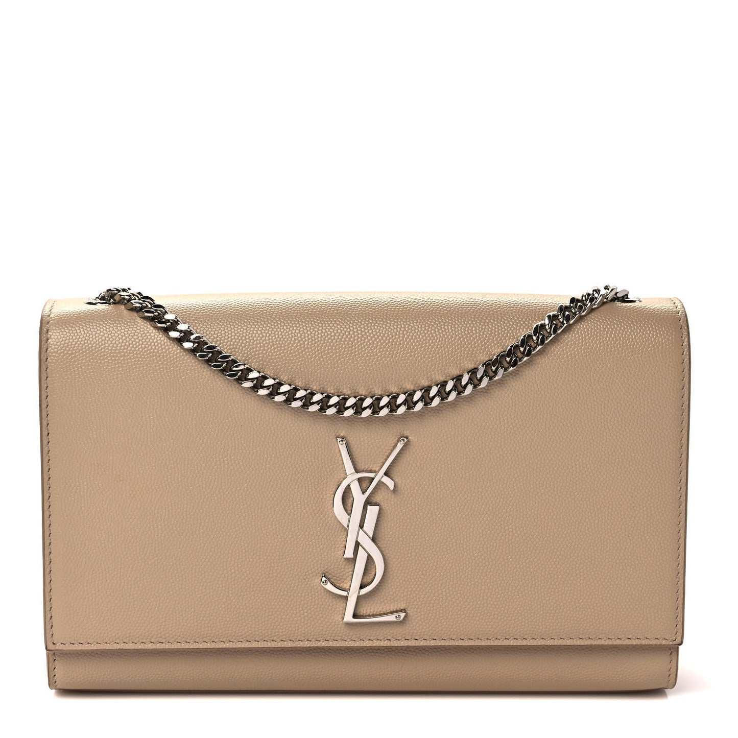 Grain De Poudre Medium Monogram Kate Satchel Dark Beige