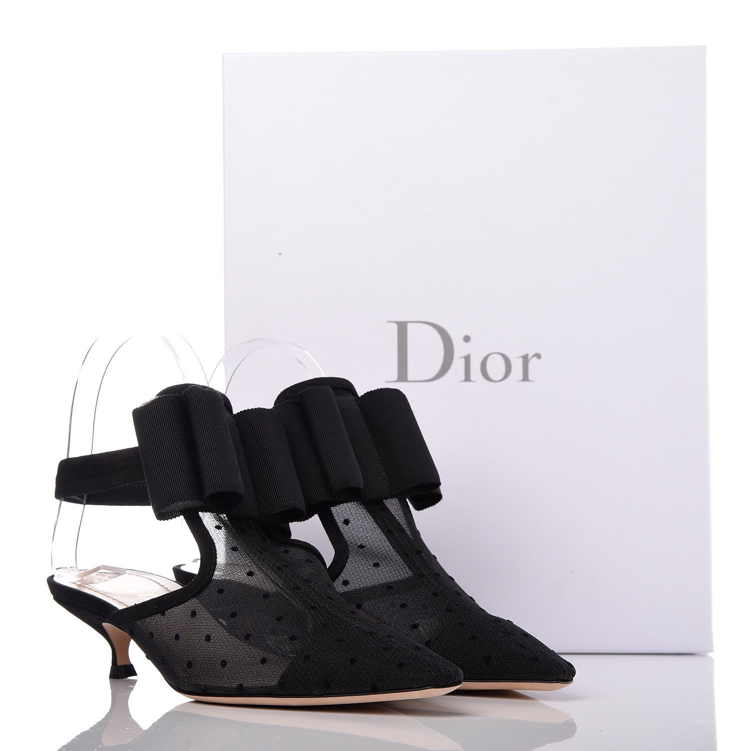 Christian Dior Suede Mesh Couture Pumps 37.5 Black 8 of 8