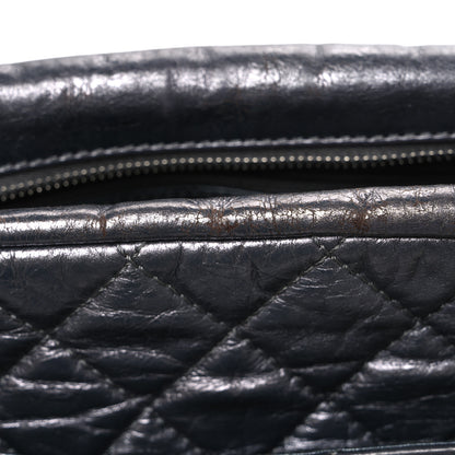 Chanel Metallic Aged Calfskin Quilted Large Reissue Camera Case Silver 10 of 10
