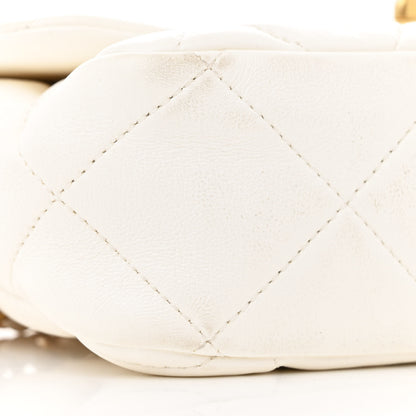 Chanel Lambskin Plexiglass Quilted Coco Love Flap White 9 of 12