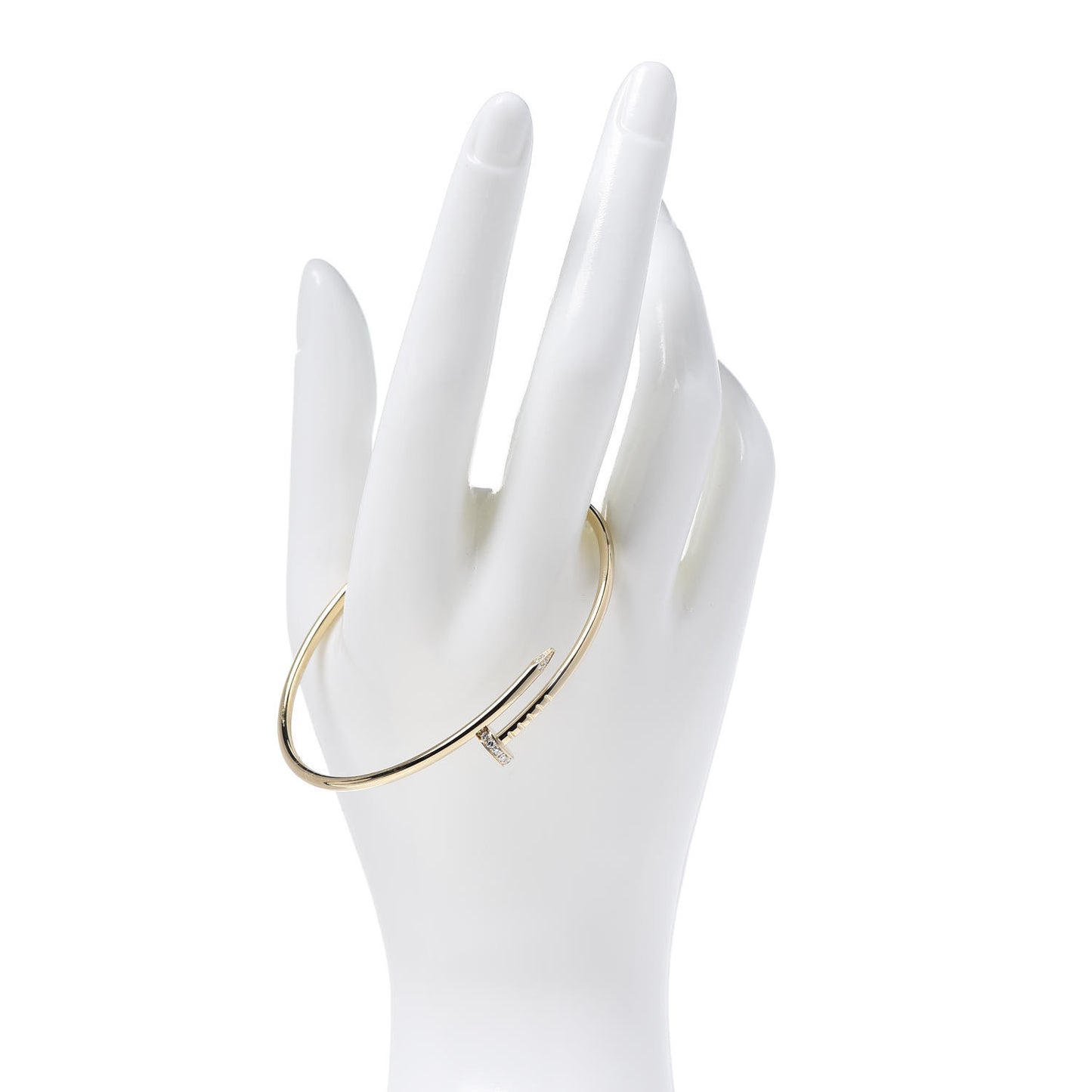 18K Yellow Gold Diamond Small Juste Un Clou Bracelet 18