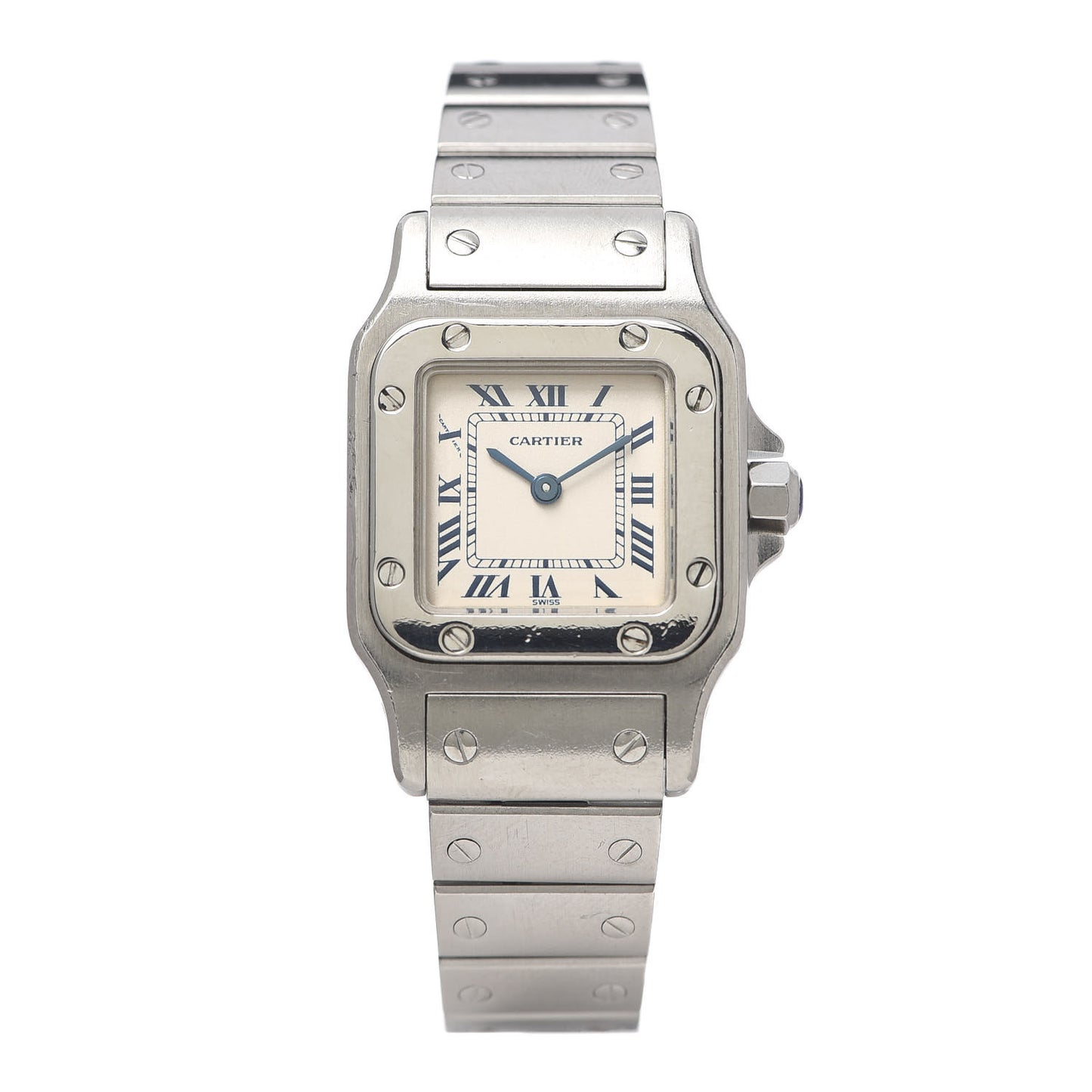 Stainless Steel 24mm Santos de Galbee Quartz Watch