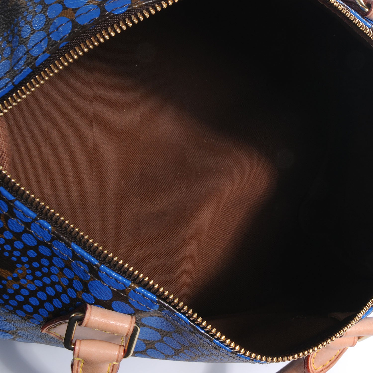 Louis Vuitton Monogram Kusama Town Speedy 30 Blue 5 of 7