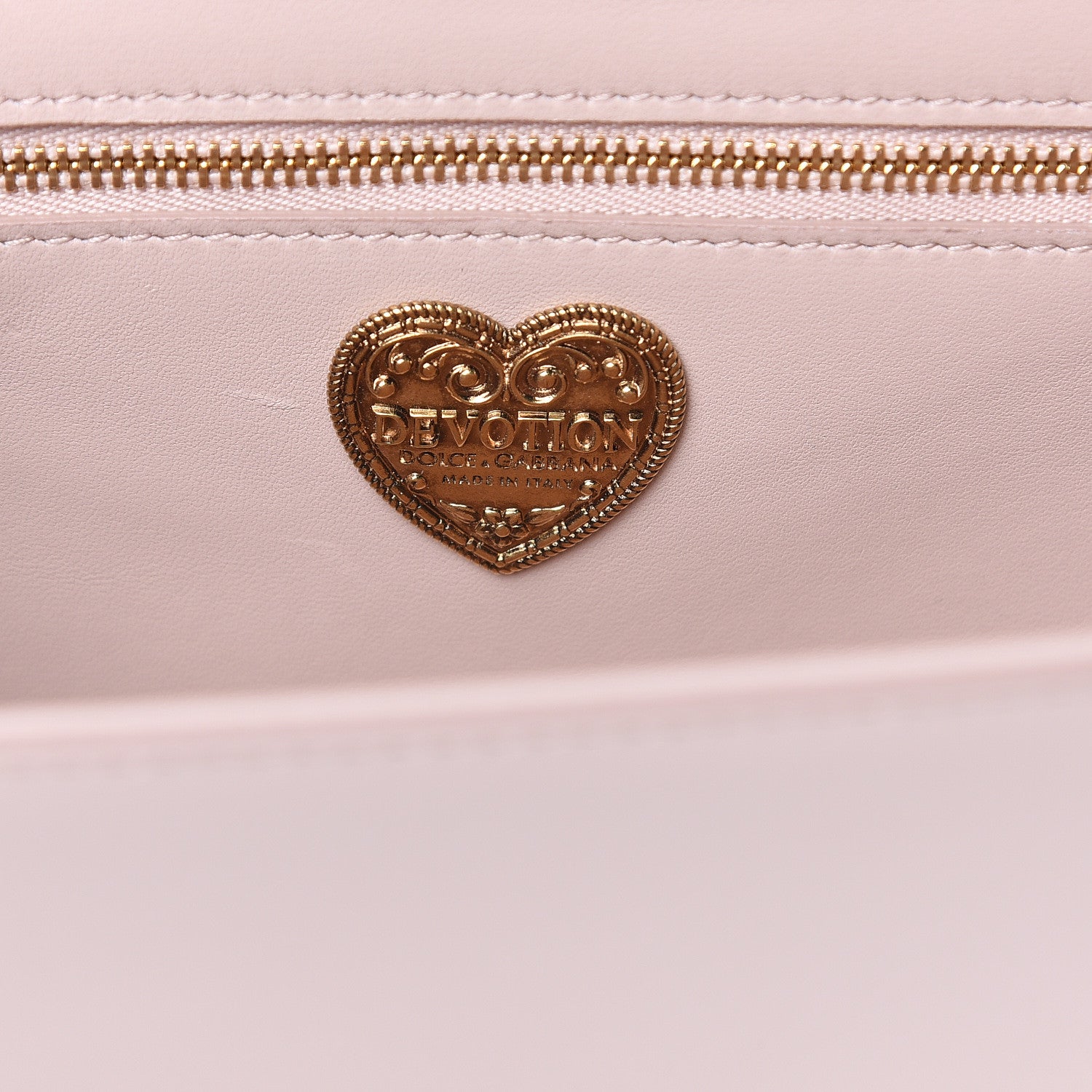 Dolce & Gabbana Calfskin Large Devotion Bag Pale Pink 6 of 12