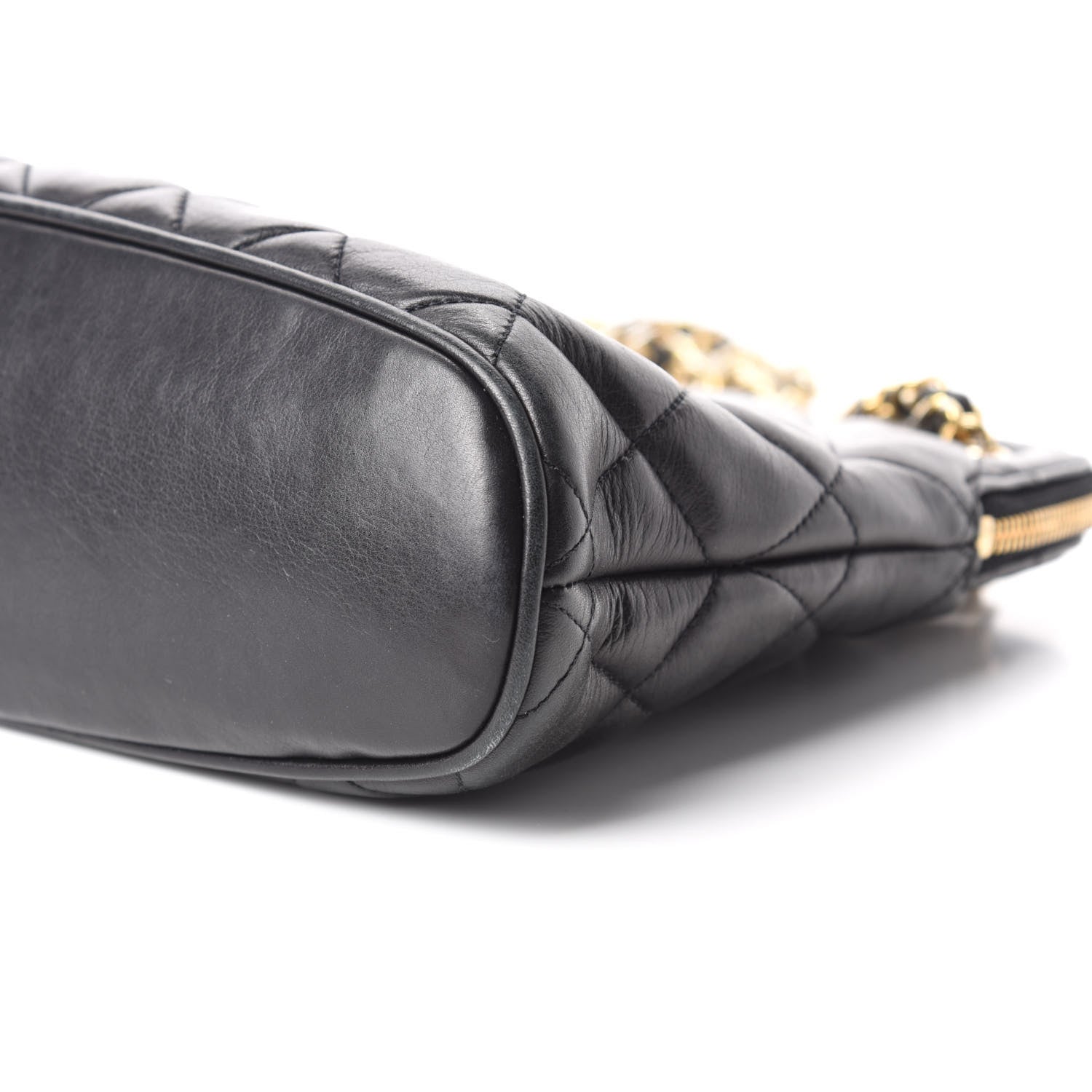 Chanel Lambskin Quilted Shoulder Bag Black 9 of 10