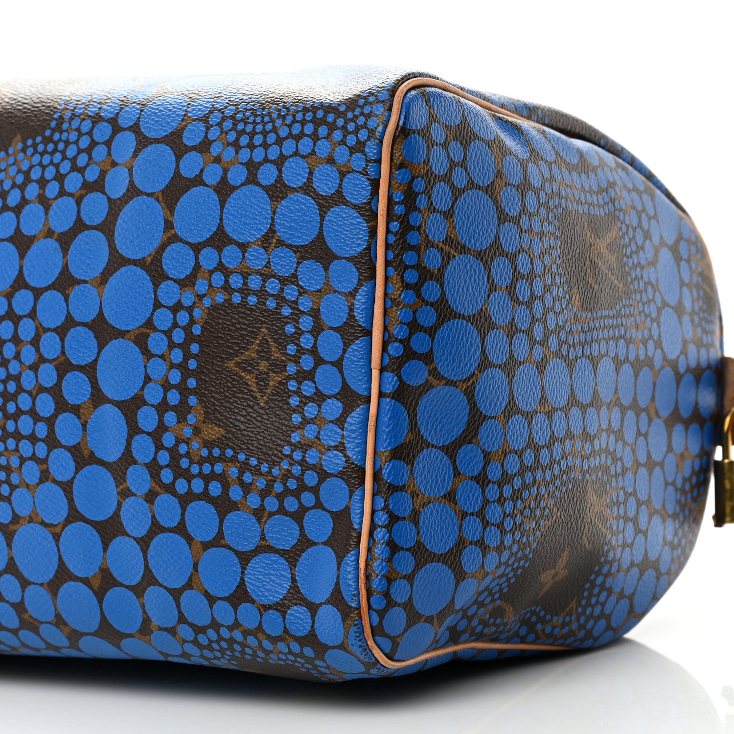 Louis Vuitton Monogram Kusama Town Speedy 30 Blue 10 of 15