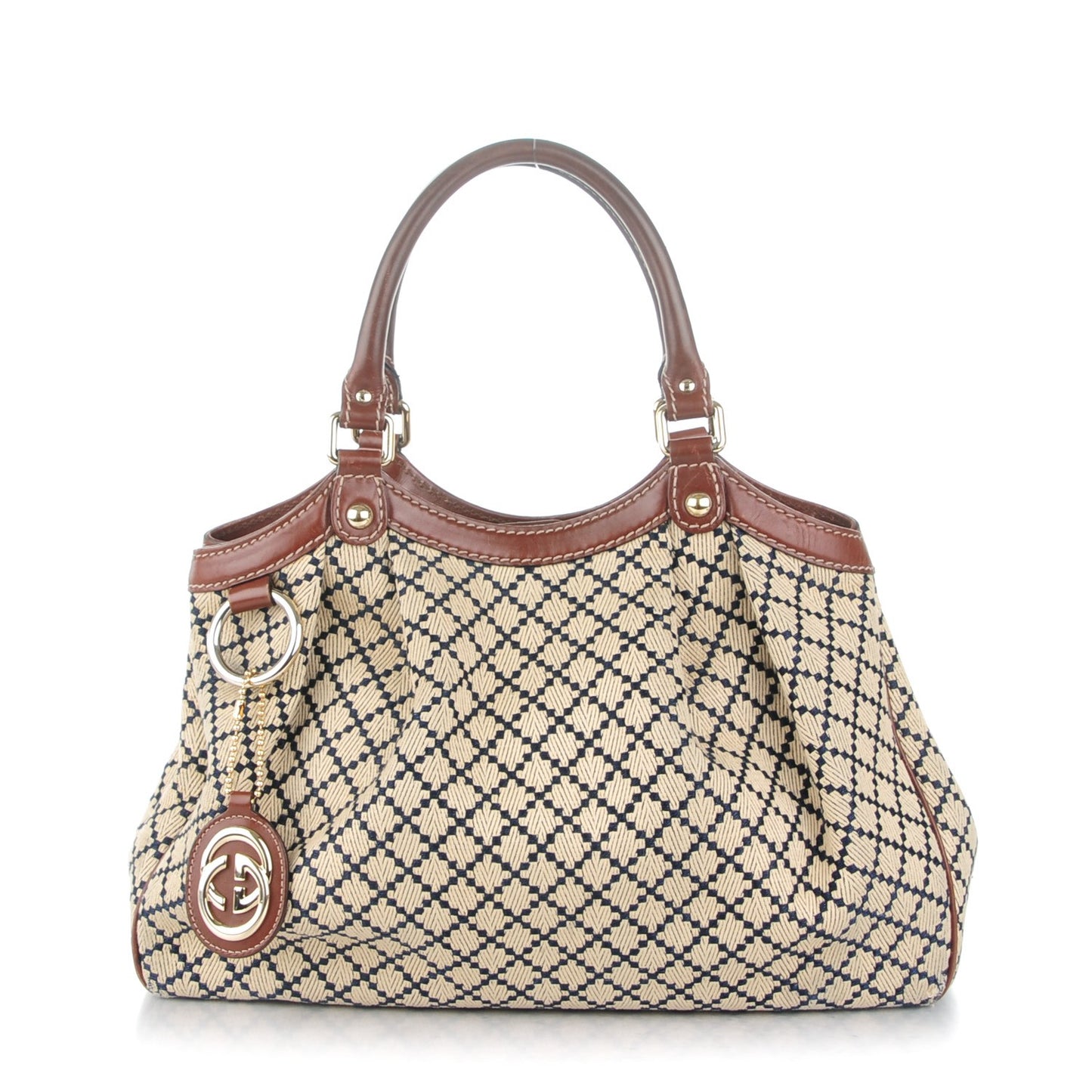 Diamante Medium Sukey Tote Brown