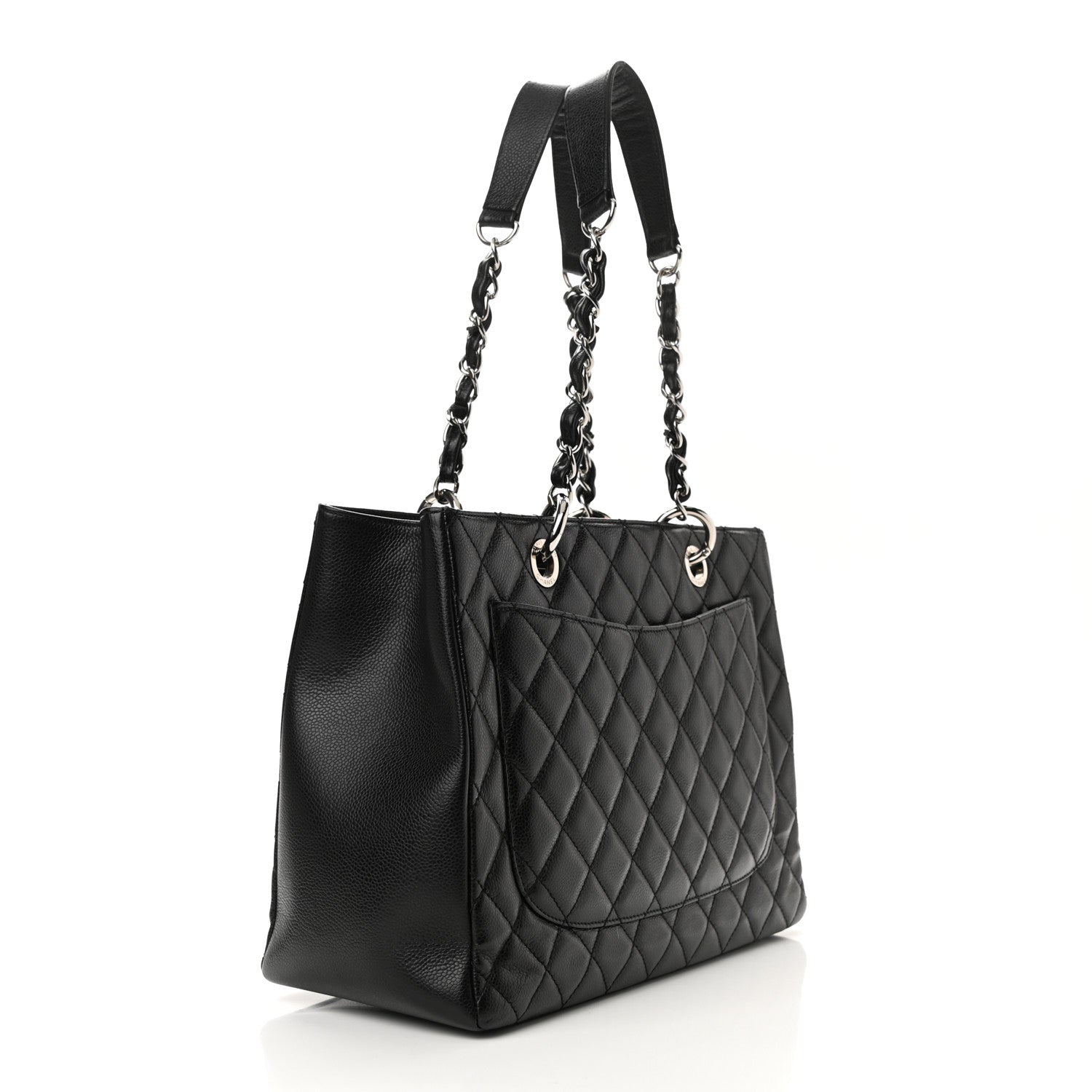 Chanel Caviar Quilted Grand Shopping Tote GST Black 3 of 11