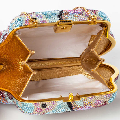 Judith Leiber Crystal Floral Minaudiere Clutch Multicolor 7 of 15