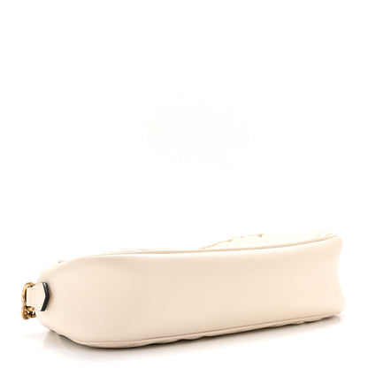 Gucci Calfskin Matelasse Small GG Marmont Chain Shoulder Bag White 4 of 14