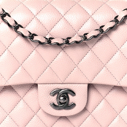 Chanel Caviar Quilted Medium Double Flap Light Pink 7 of 10