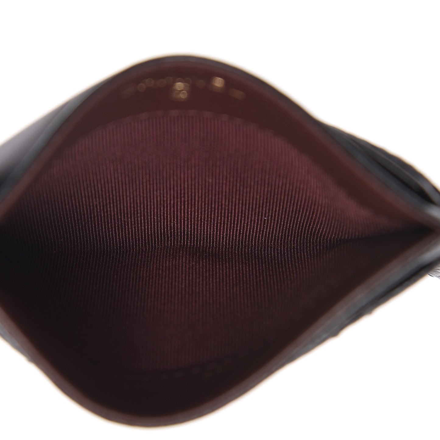 Caviar Quilted Card Holder Black