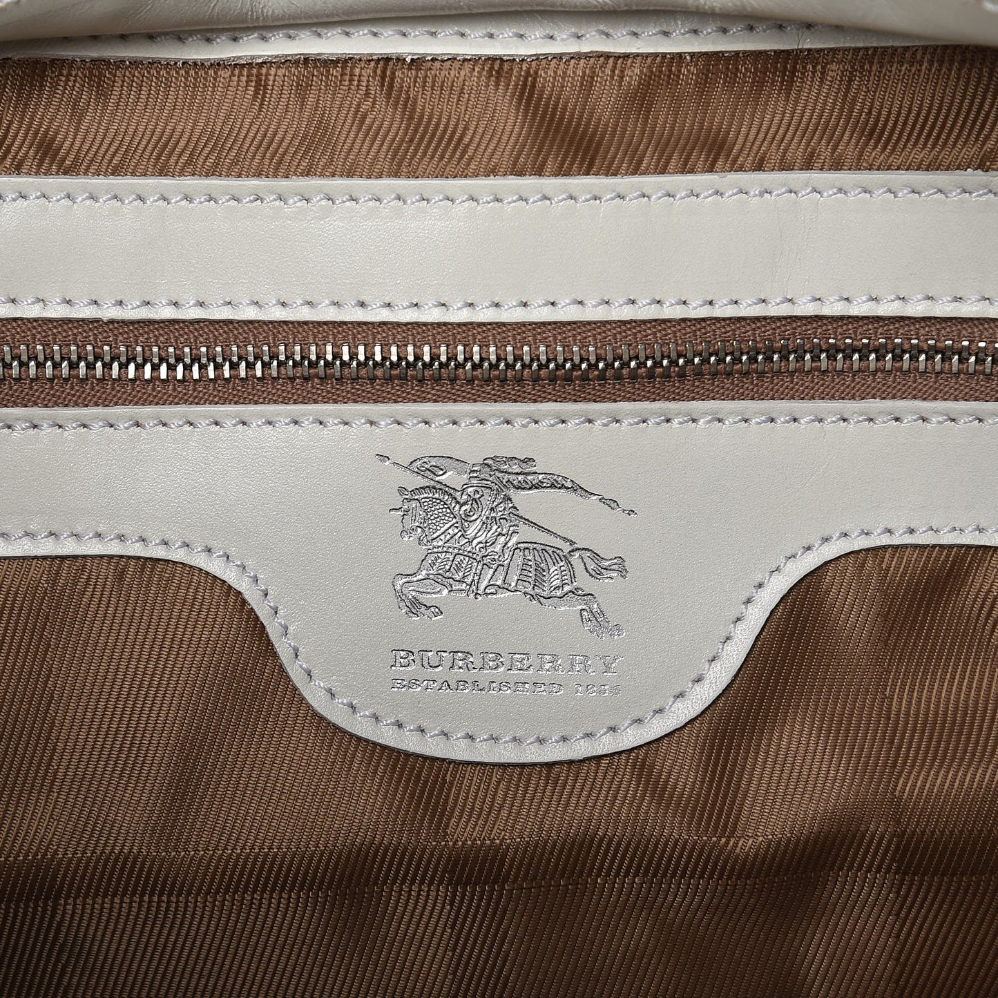 Leather Quilted Large Manor Tote White