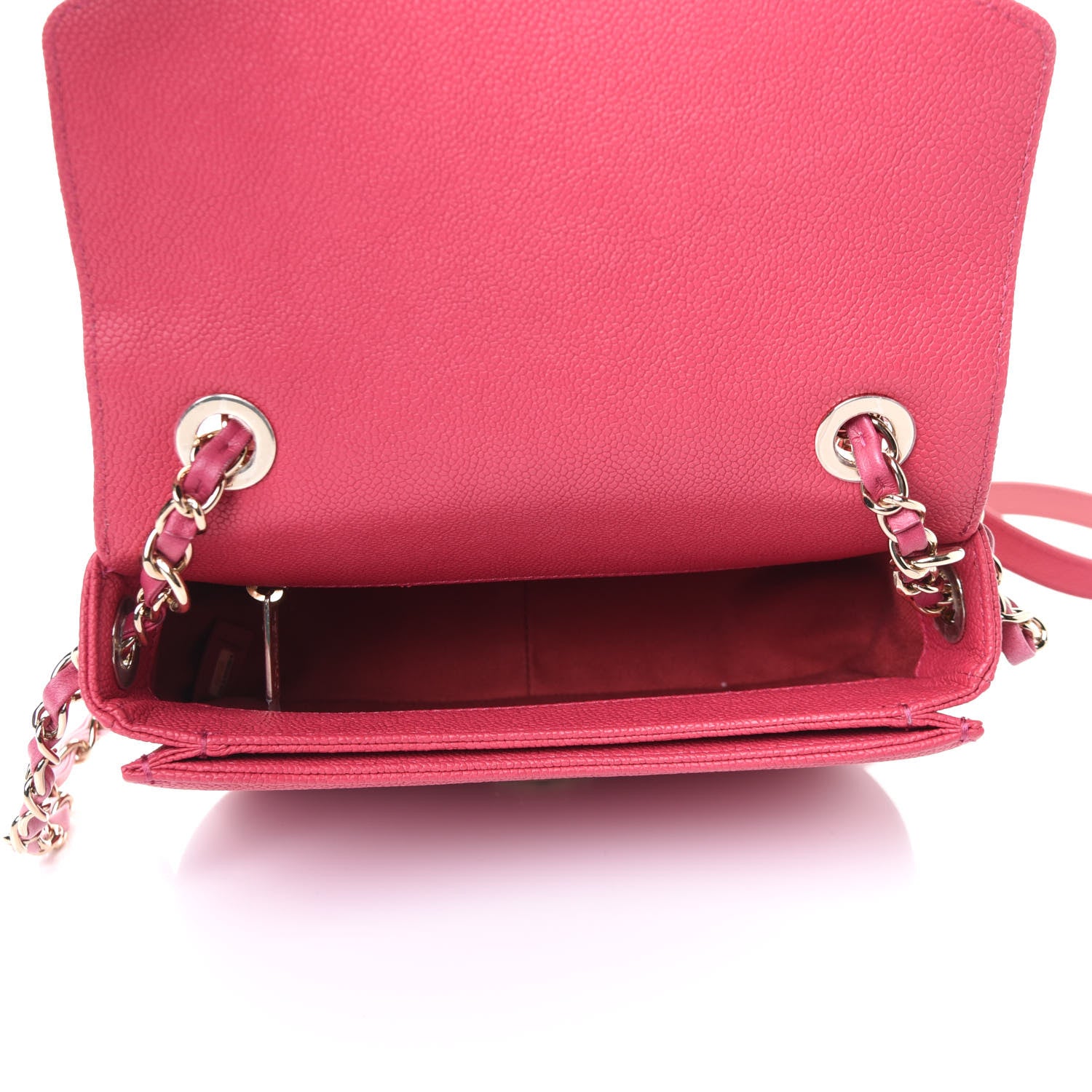 Chanel Grained Calfskin Quilted Small Cuba Top Handle Flap Pink 8 of 15