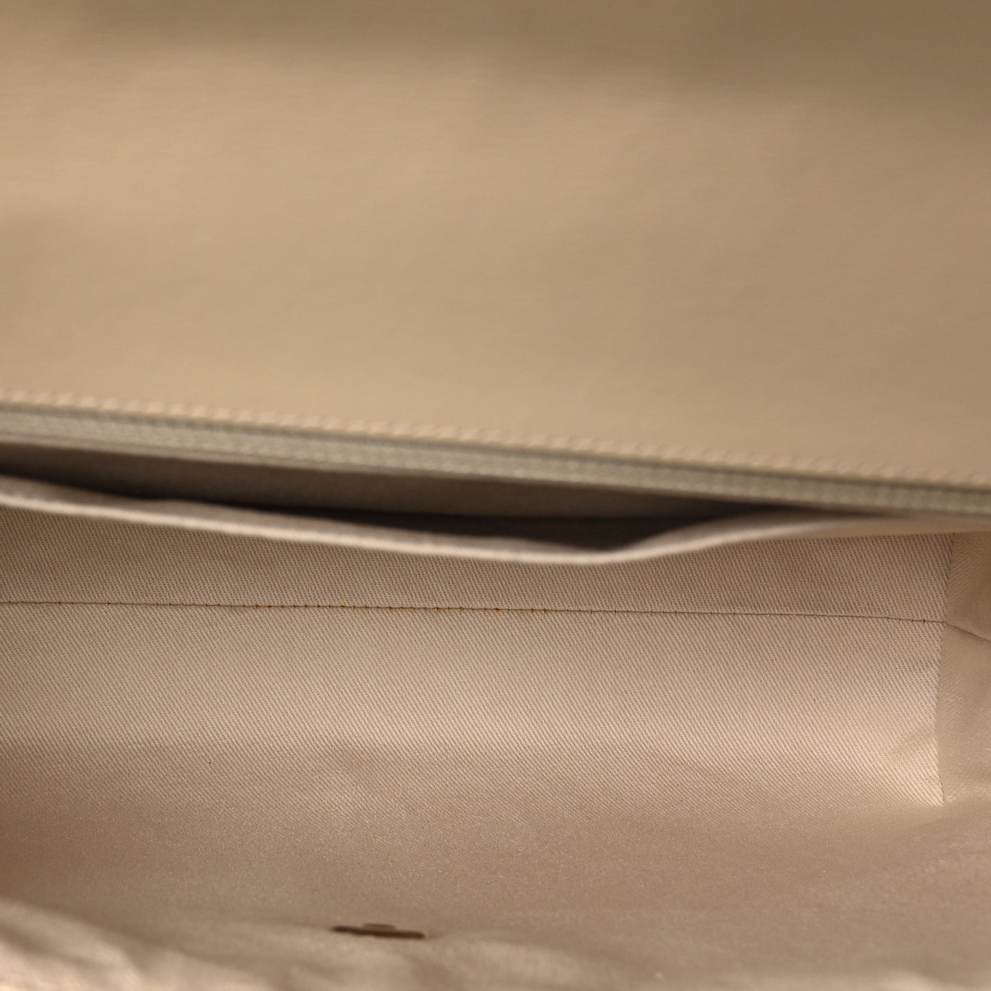 Calfskin Quilted In the Business Flap Bag Light Beige