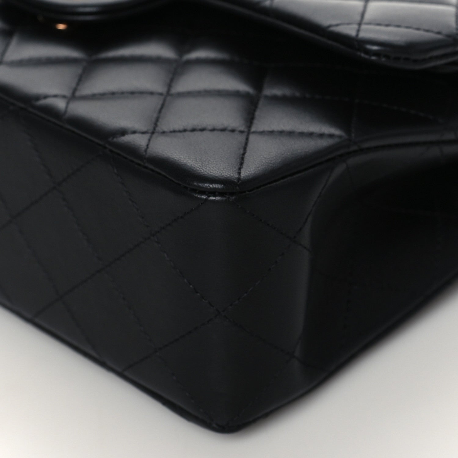 Chanel Lambskin Quilted Small Double Flap Black 10 of 11