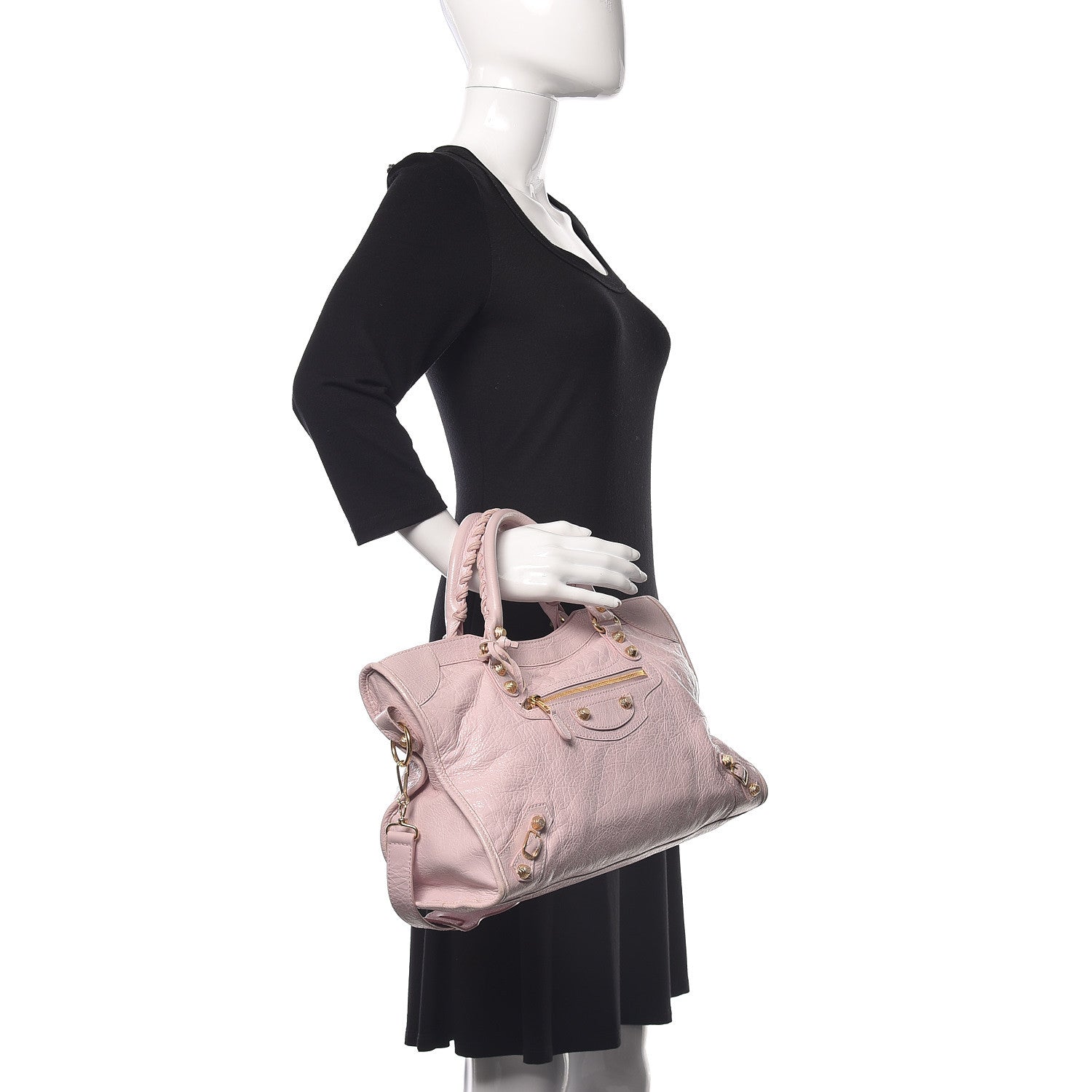 Balenciaga Agneau Giant 12 Gold Hardware City Rose Poudre Rose Petunia 2 of 14