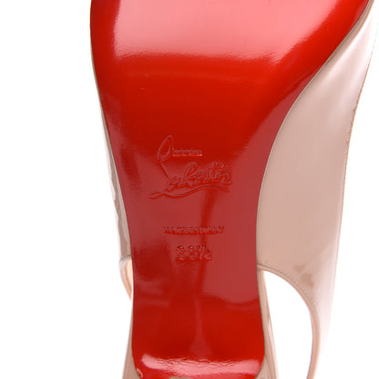 Christian Louboutin Patent Clare Sling 80 Pumps 38.5 Antoinette 6 of 9