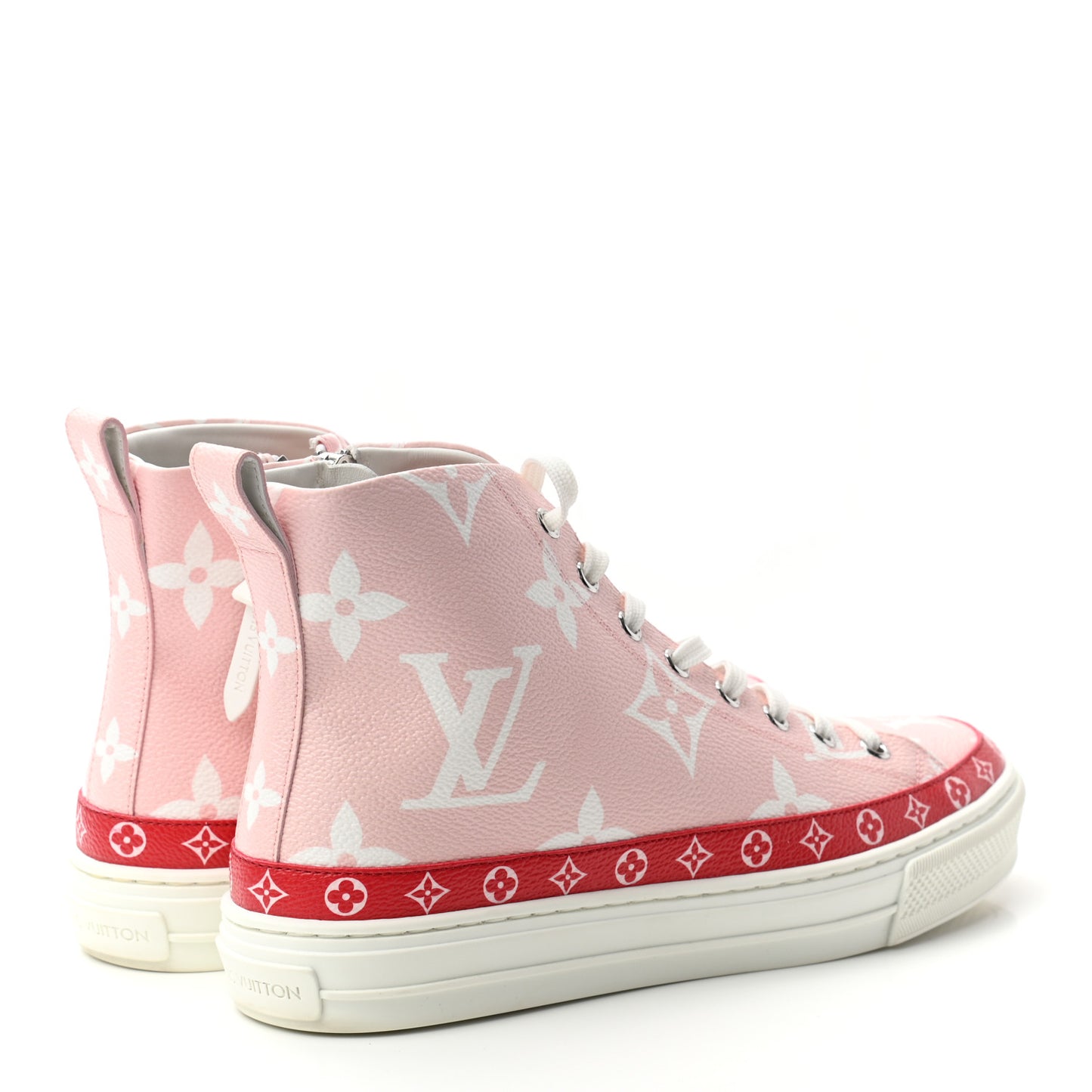 Monogram Giant Stellar Sneaker Boots 38 Rose Rouge