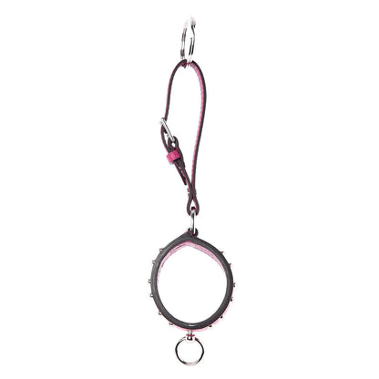 Hermes Epsom Collier de Chien Anneau Key Holder Rose Pourpre 3 of 5