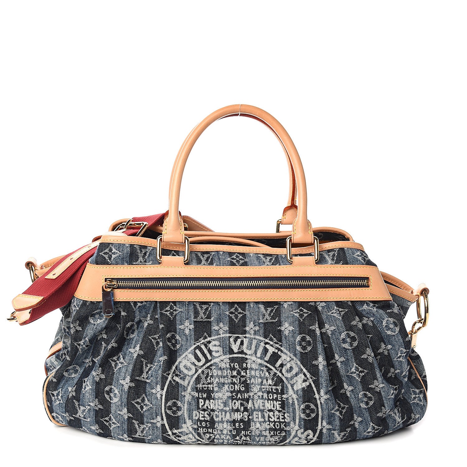 Louis Vuitton Denim Raye Cabas GM 1 of 9