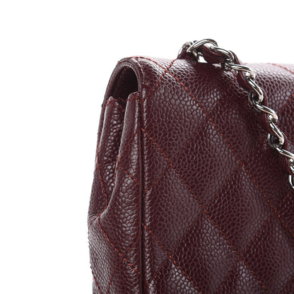 Chanel Caviar Quilted East West Flap Bordeaux 10 of 12