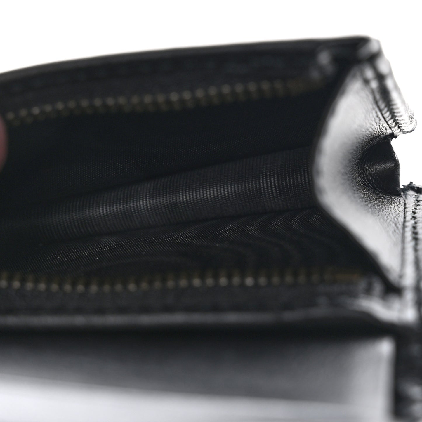 Calfskin Matelasse GG Marmont Card Case Wallet Black