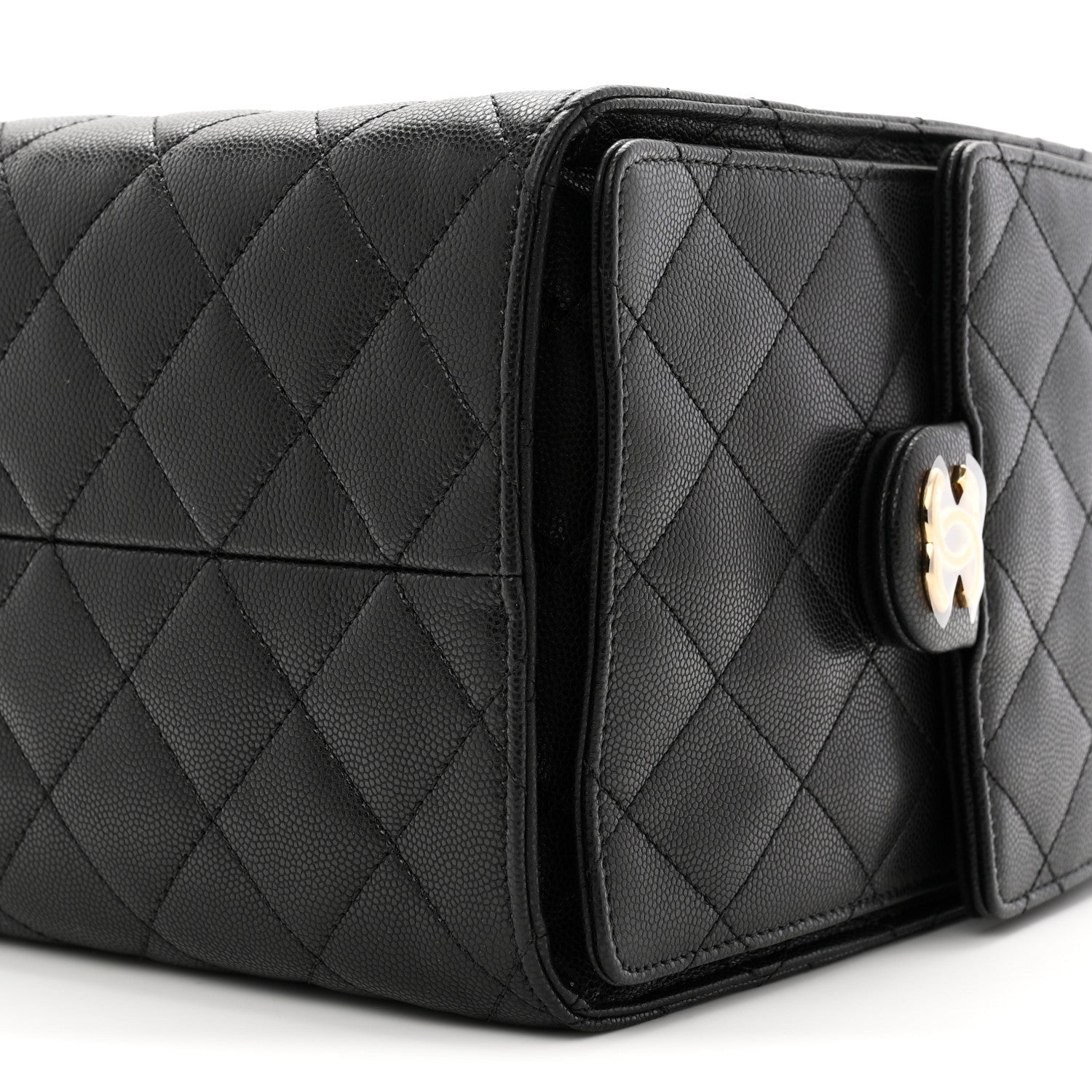 Chanel Caviar Quilted Medium Chanel 25 Handbag Black 11 of 12