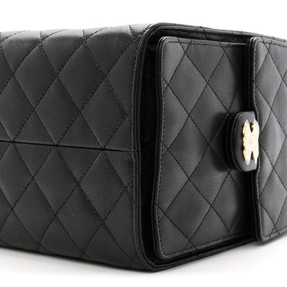 Chanel Caviar Quilted Medium Chanel 25 Handbag Black 11 of 12