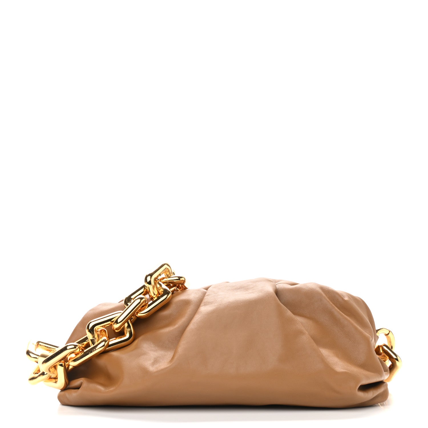 Bottega Veneta Calfskin The Pouch Chain Teak 1 of 9