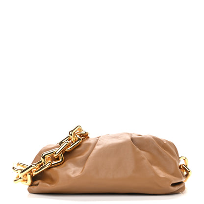 Bottega Veneta Calfskin The Pouch Chain Teak 1 of 9