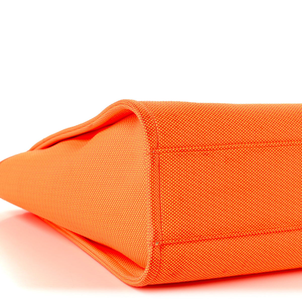 Chanel Mixed Fibers Calfskin Small Deauville Tote Orange Yellow 9 of 10